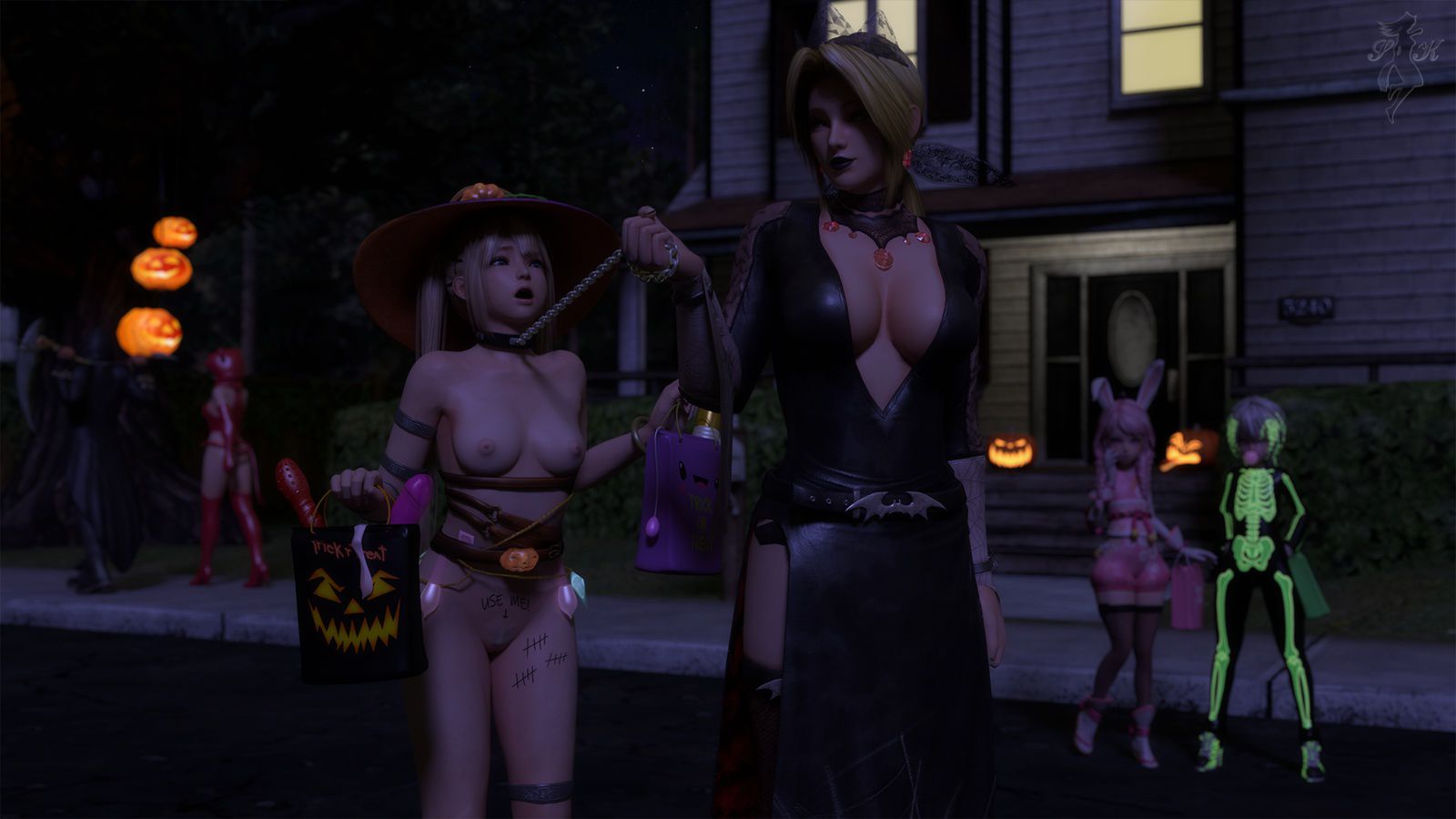 I want to be a prank! Erotic girl of Halloween! Part 14 19