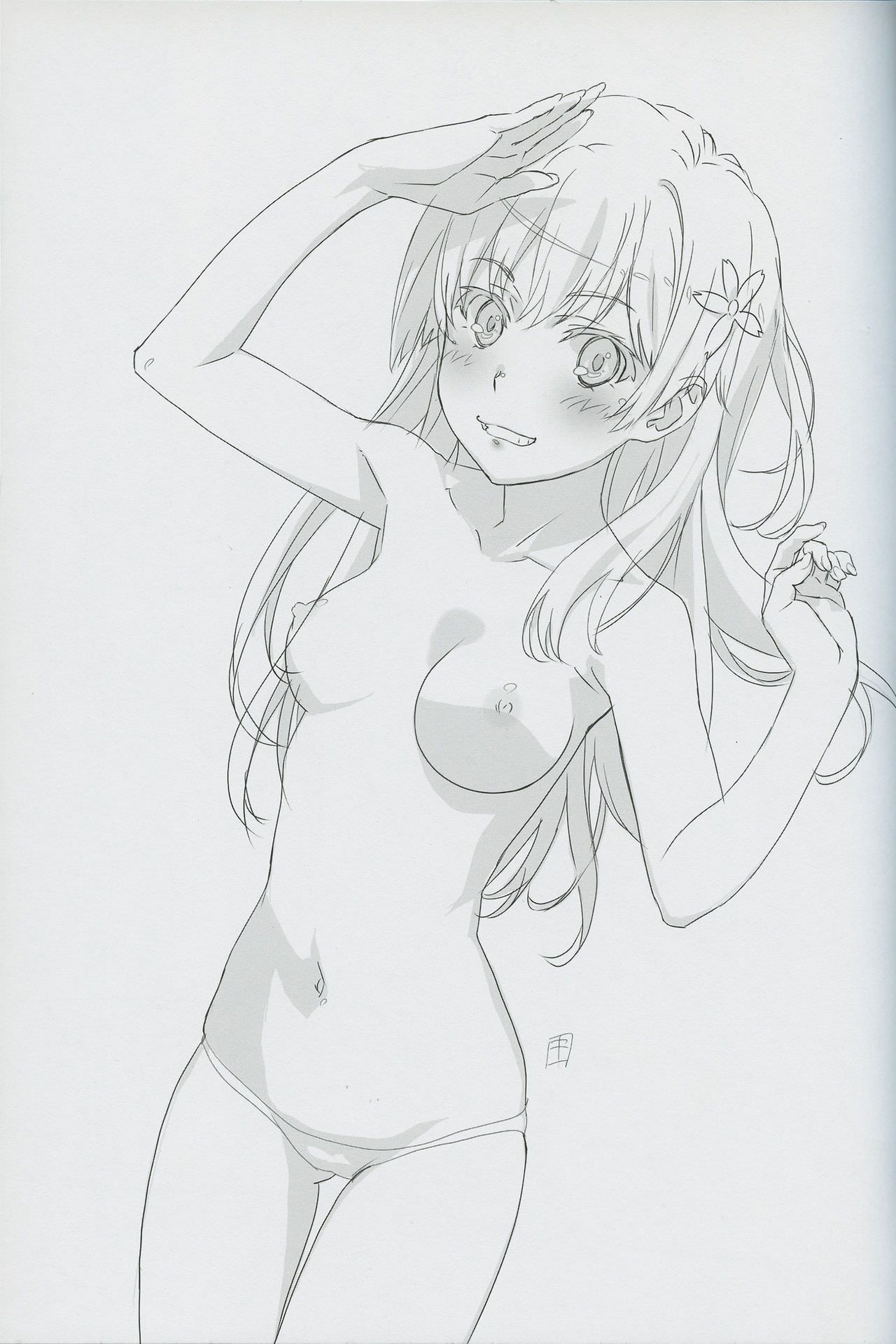 [Image] Saten's nipples drawn by an animator 3