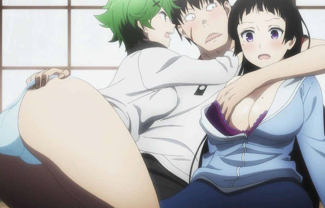 Erotic scenes such as erotic underwear appearance and lucky skebe of girls in the anime [War x Love (Vallav)] 4 episodes 1