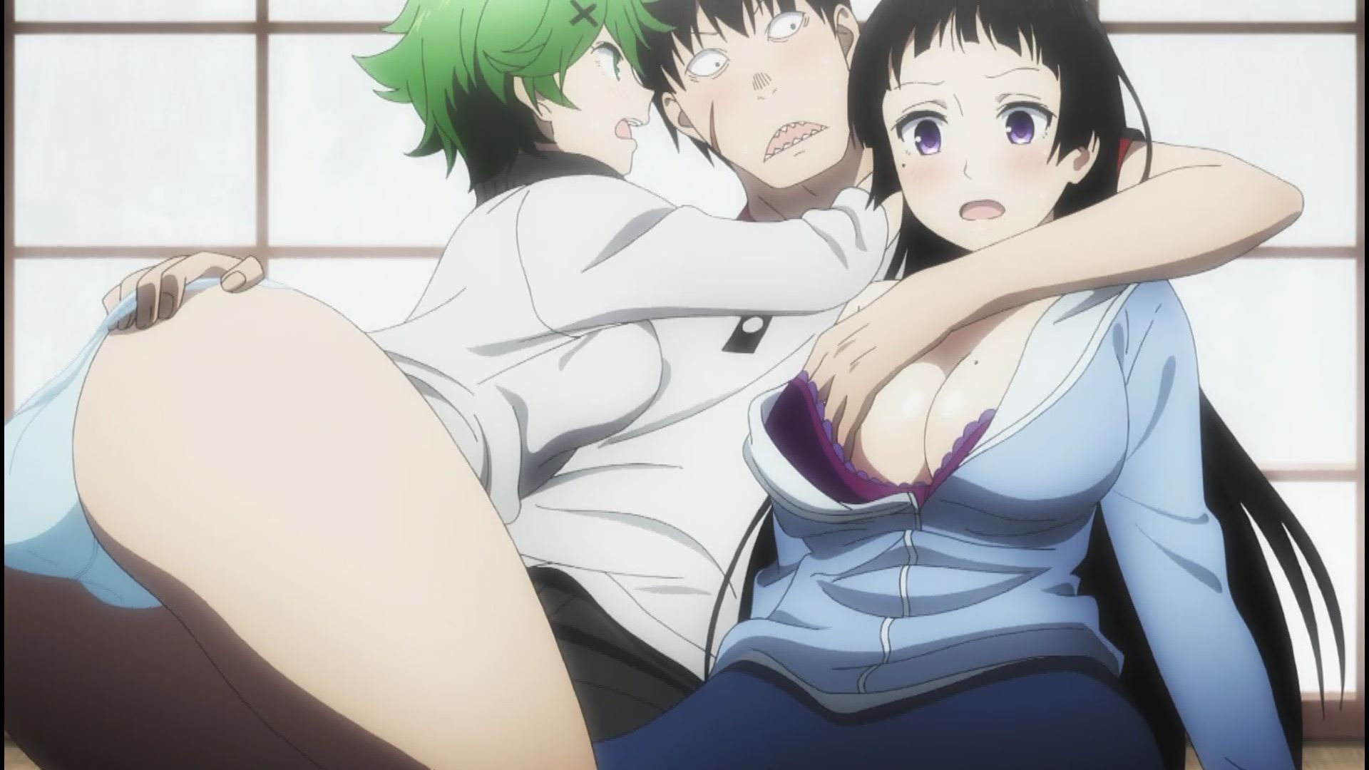 Erotic scenes such as erotic underwear appearance and lucky skebe of girls in the anime [War x Love (Vallav)] 4 episodes 11