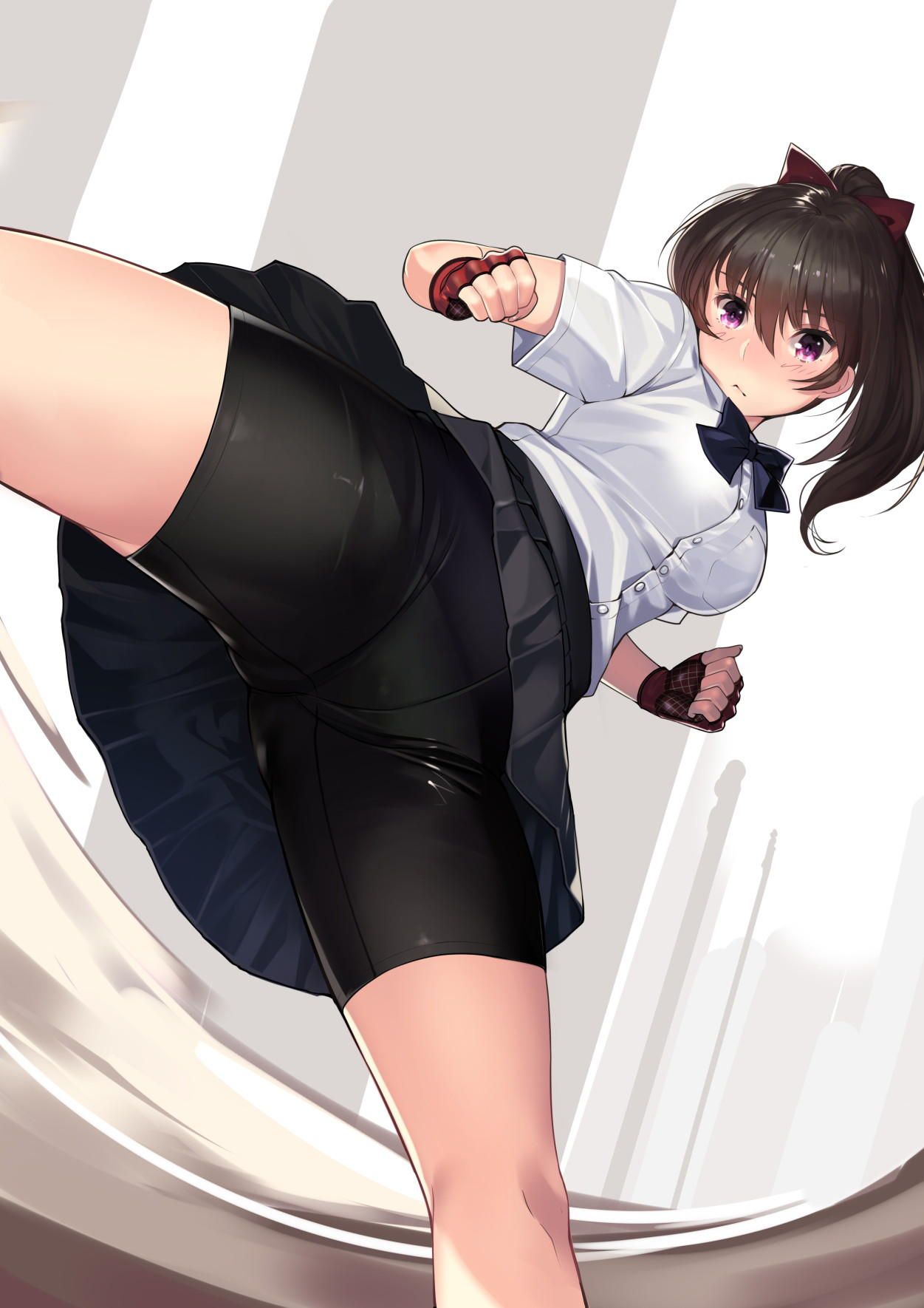 It's hard to kick a cute erotic girl, right? I don't know why. [Direct hit in the rigid] 17