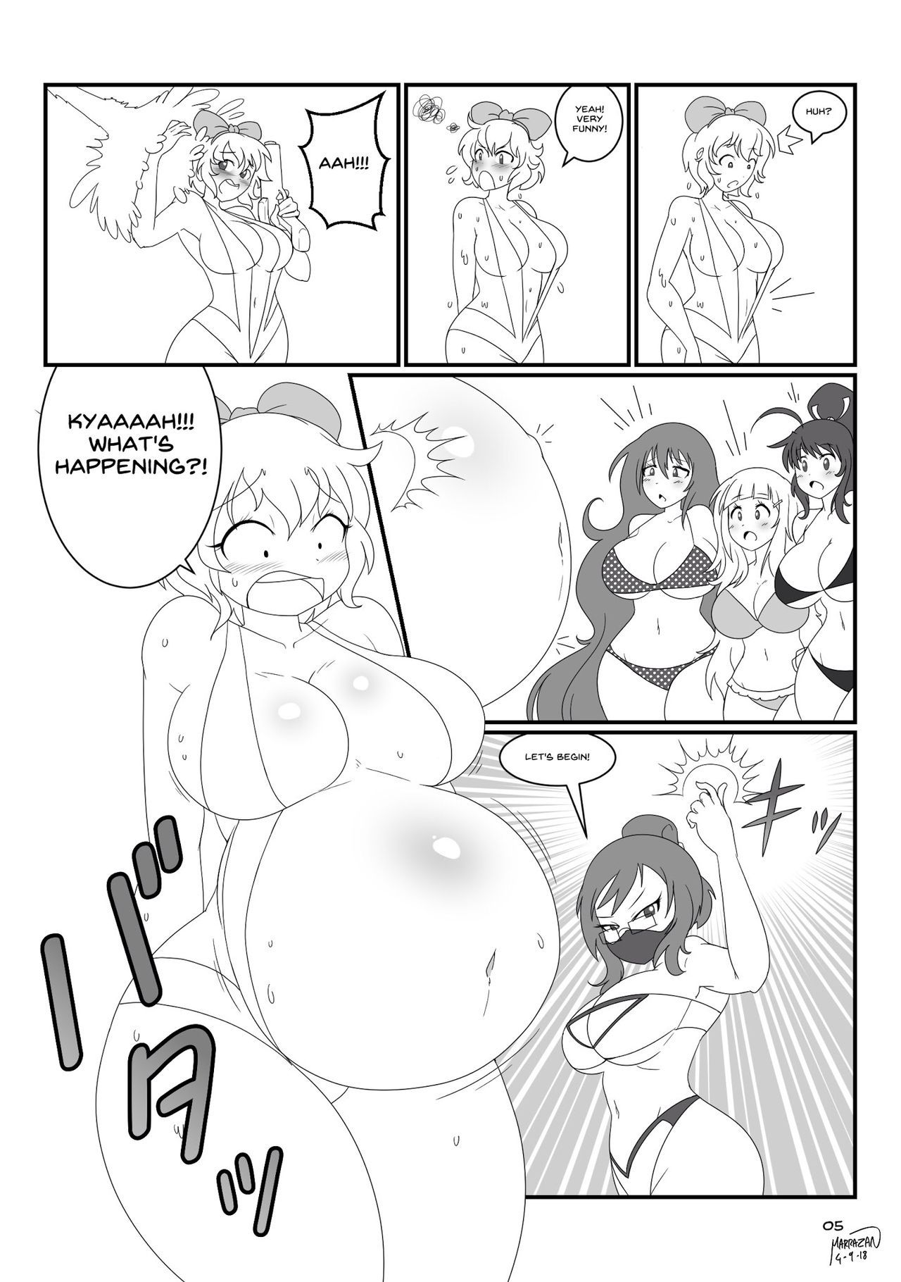 Senren Kagura Preggo Beach Splash 5