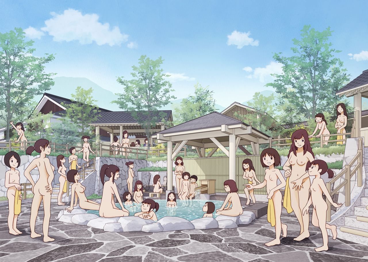 Two-dimensional erotic image of the bath and the hot spring. 9