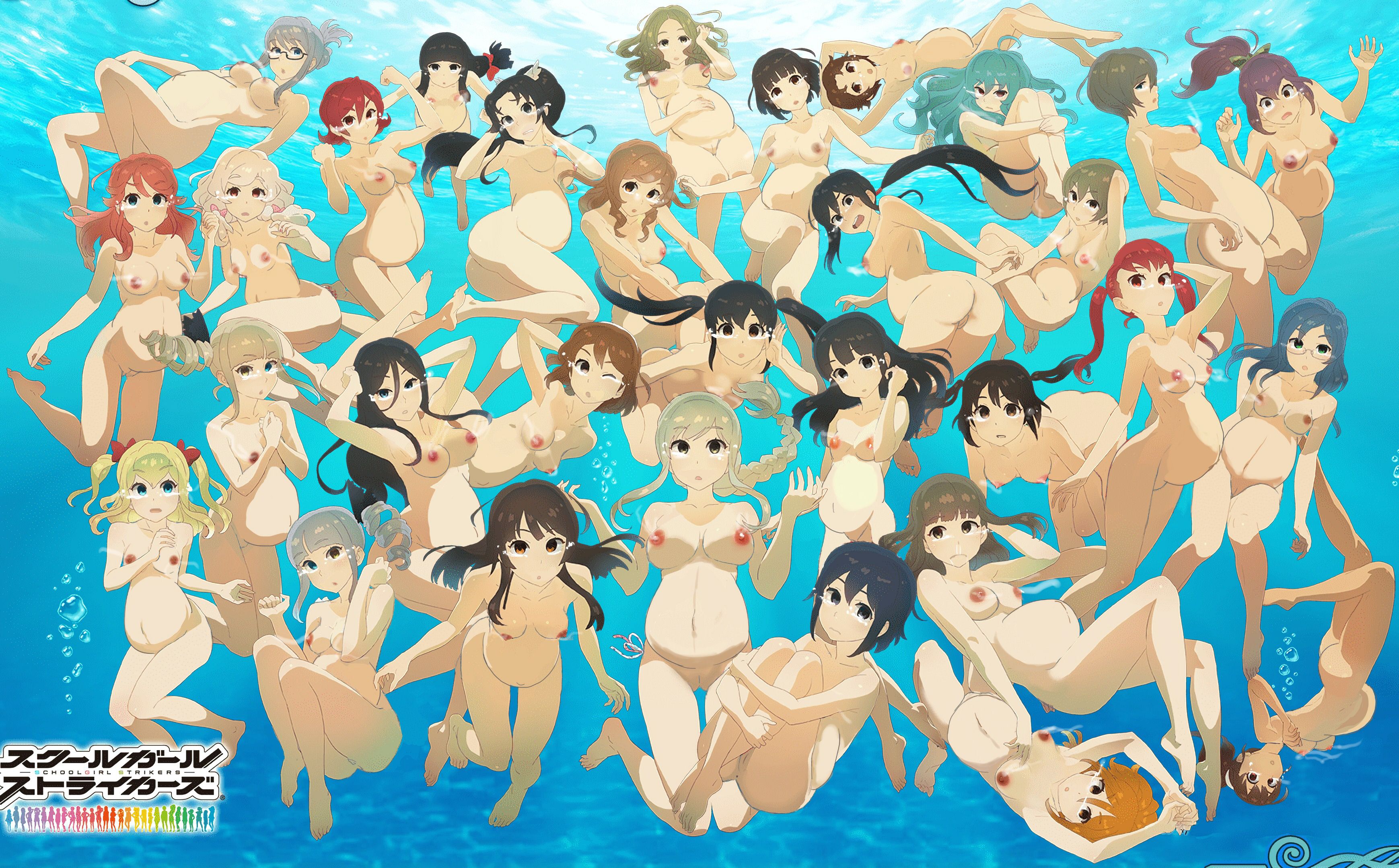 [Botecola] heroines of anime and games that have been made bote belly in erocola Part 66 53