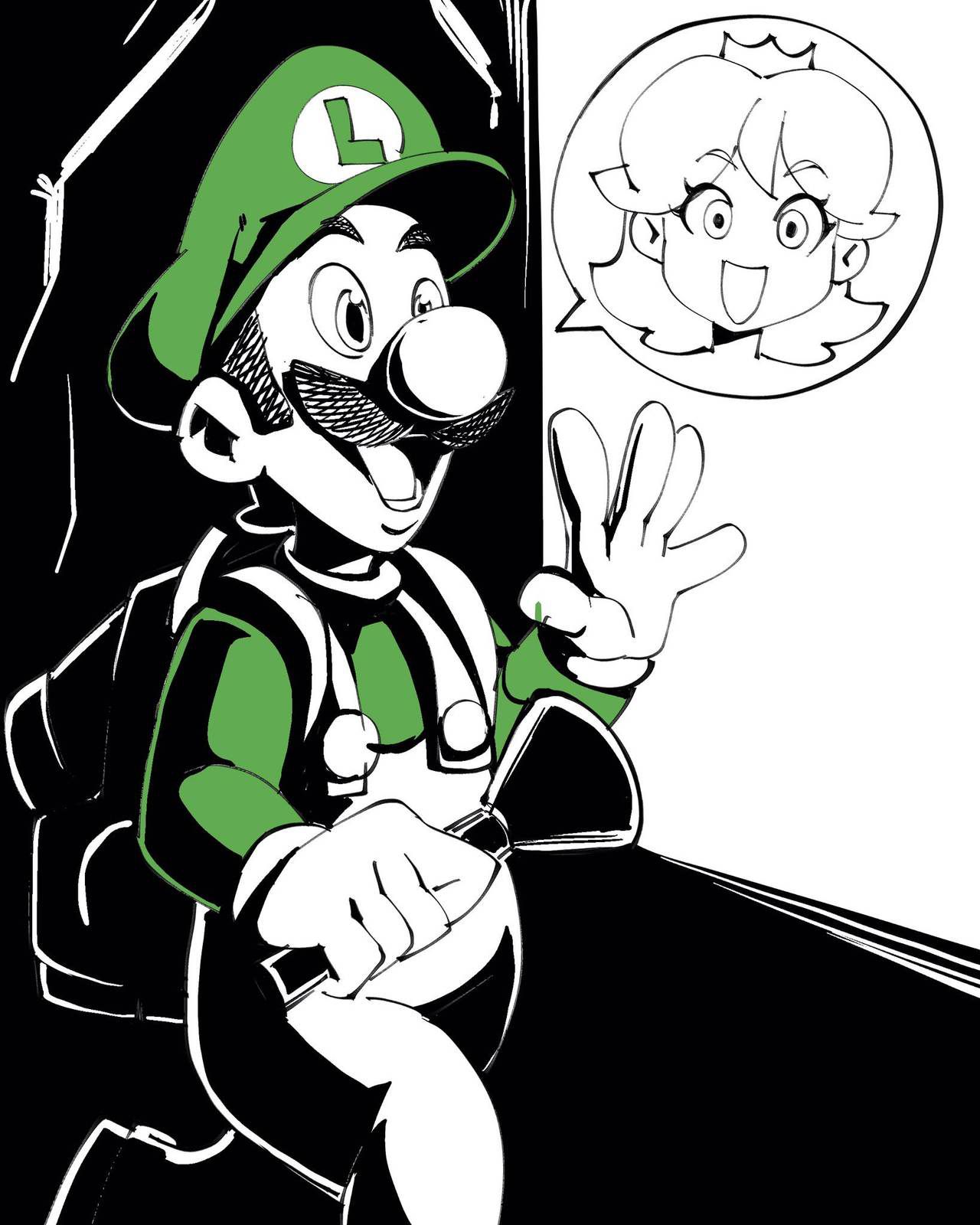 [Nisego] Inktober 2 - Luigi's Mansion (Super Mario Bros.) [Ongoing] 12