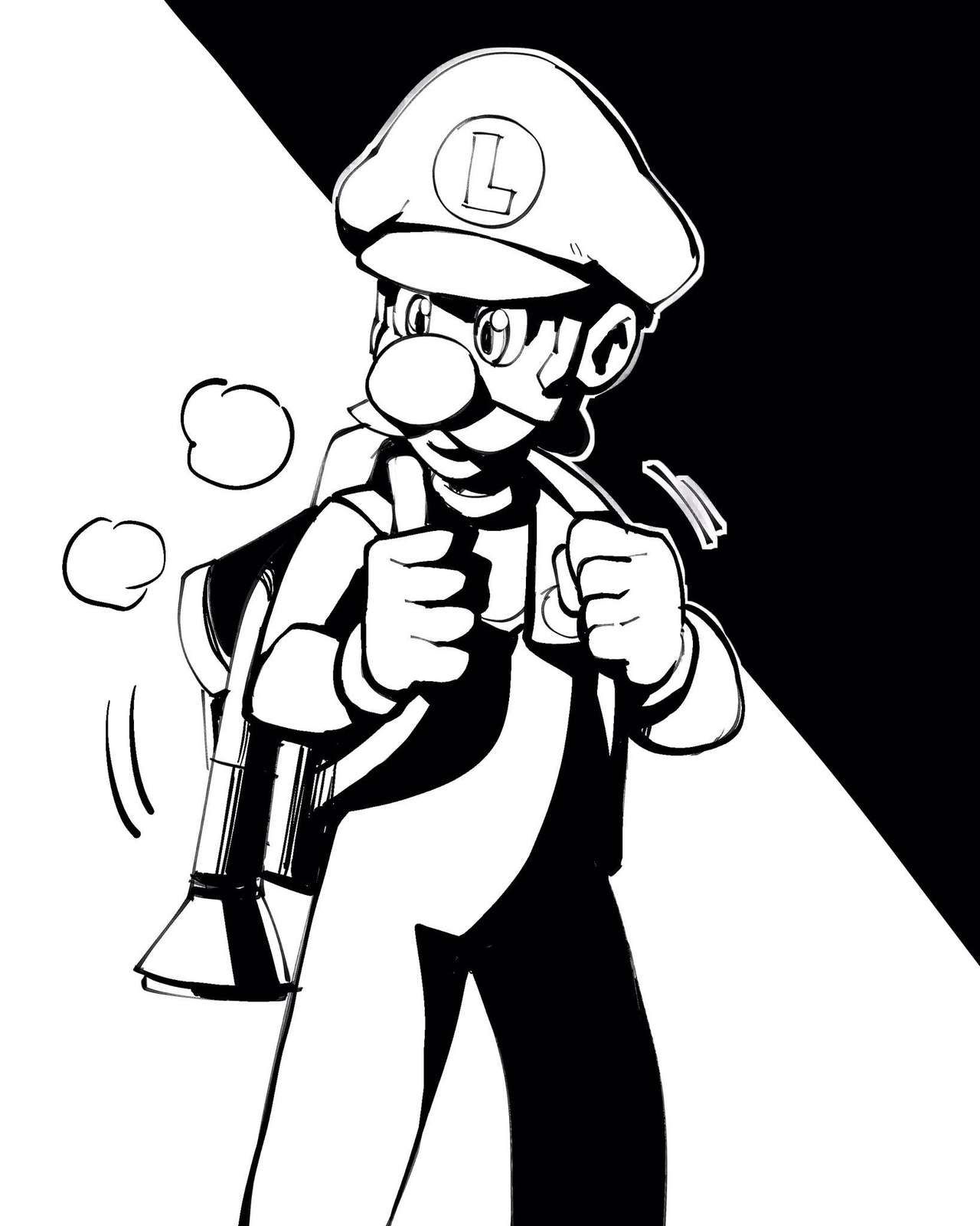 [Nisego] Inktober 2 - Luigi's Mansion (Super Mario Bros.) [Ongoing] 7