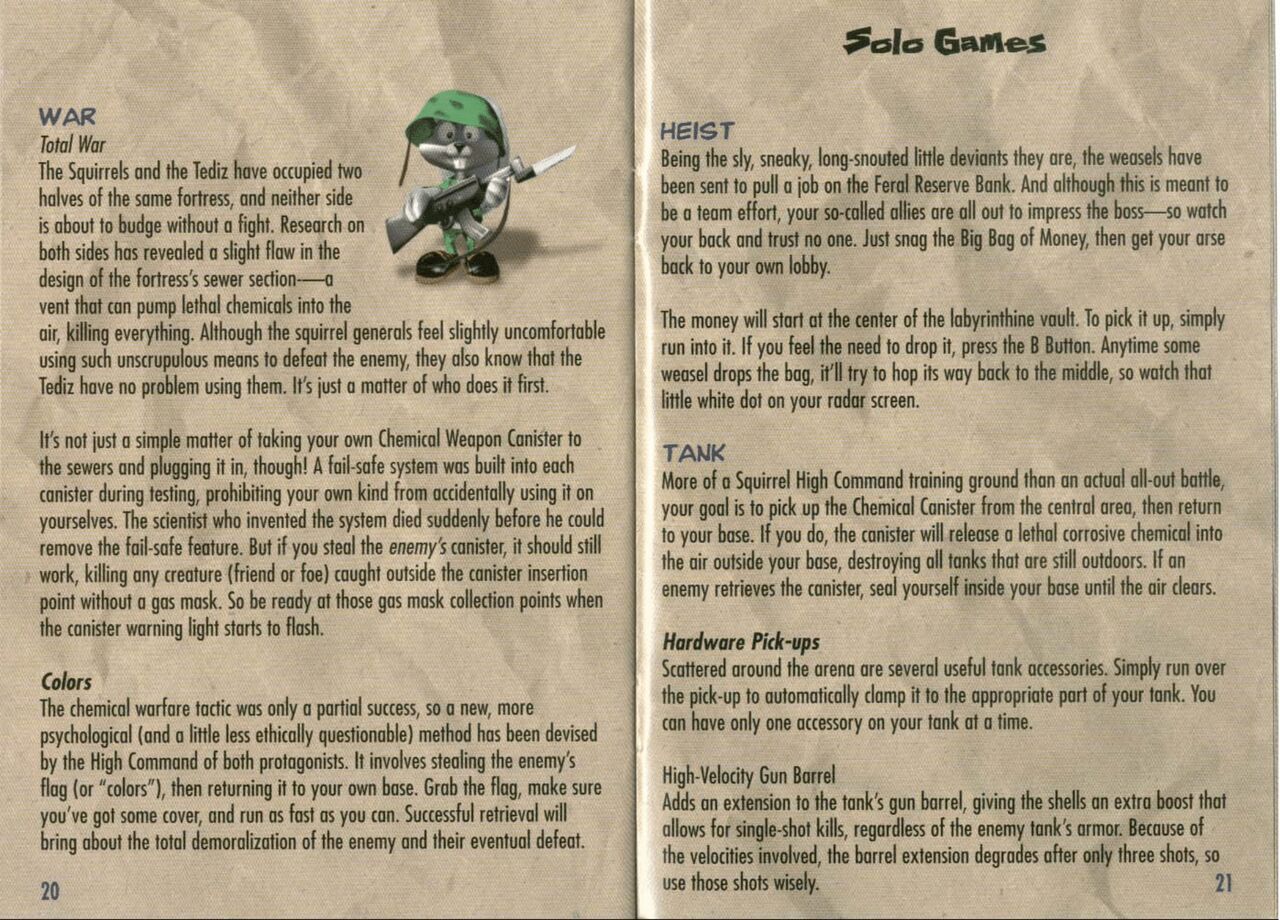 Conker's Bad Fur Day (N64) - game manual 12