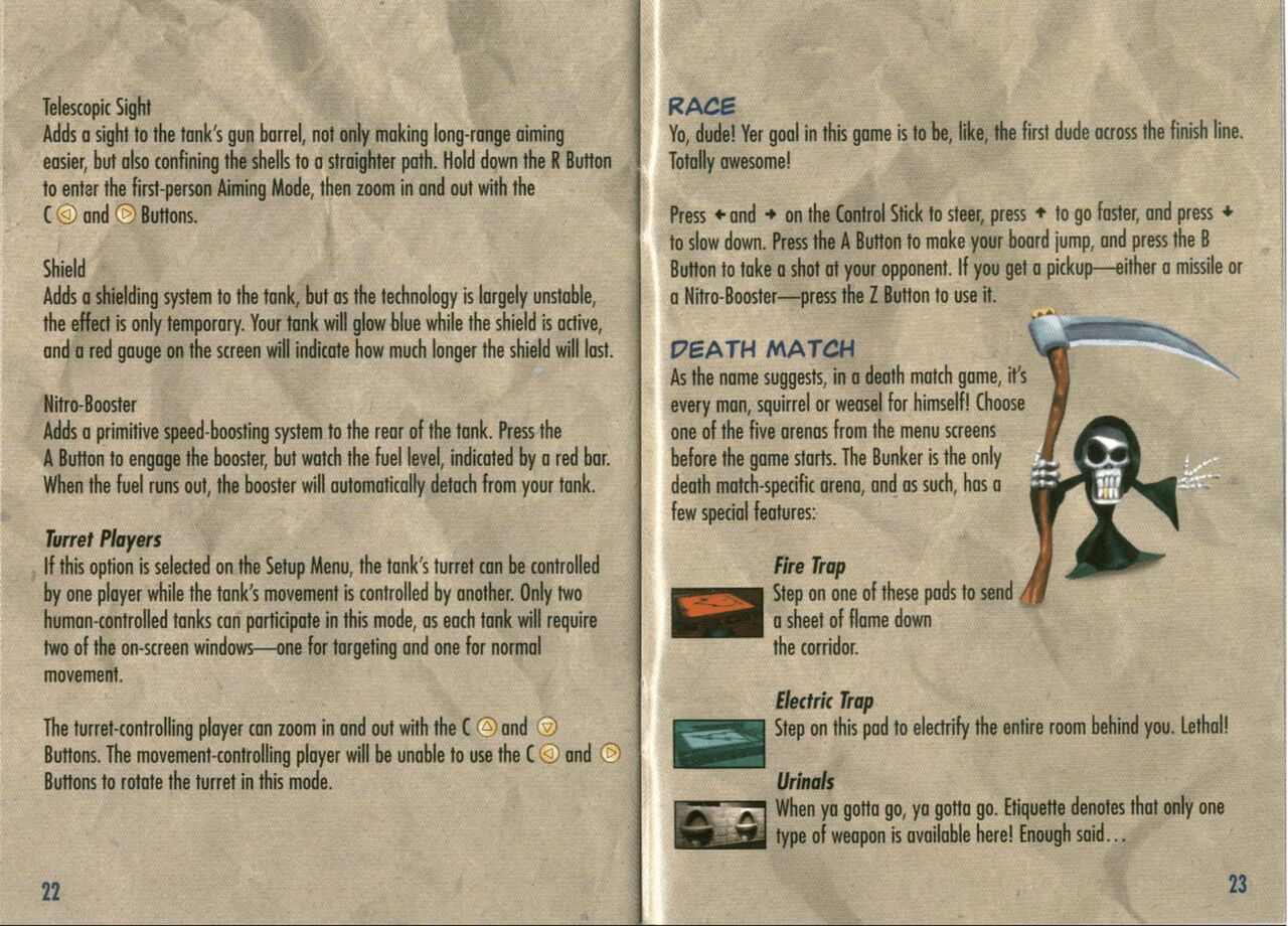 Conker's Bad Fur Day (N64) - game manual 13