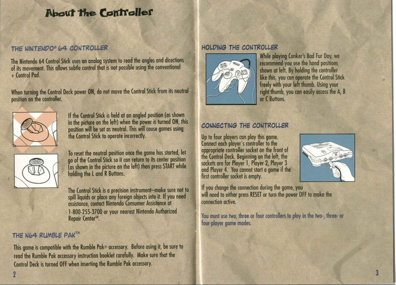 Conker's Bad Fur Day (N64) - game manual 3