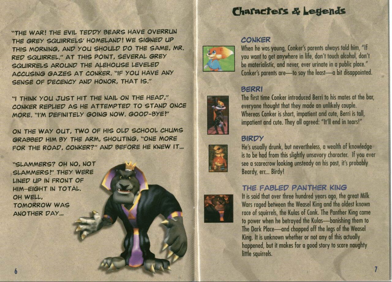 Conker's Bad Fur Day (N64) - game manual 5