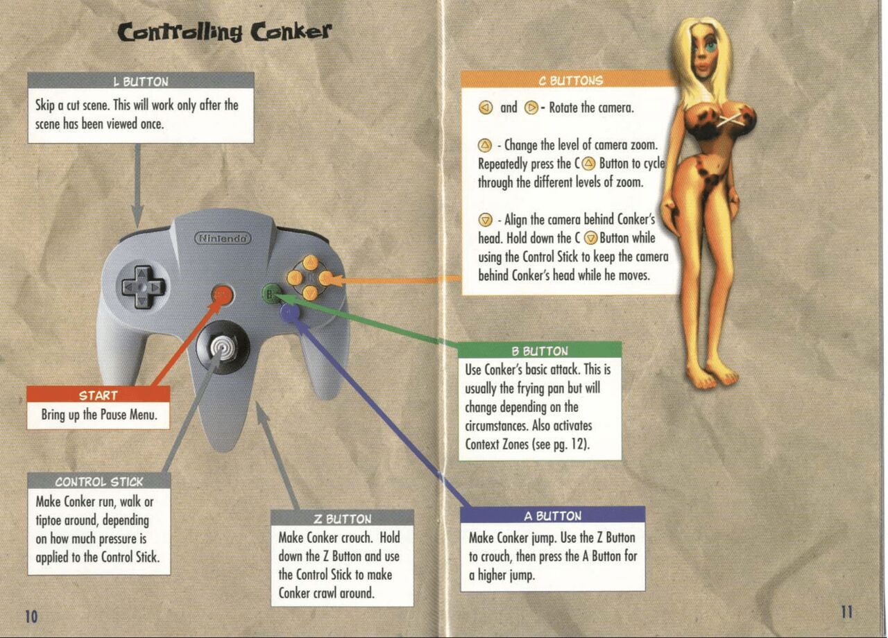 Conker's Bad Fur Day (N64) - game manual 7