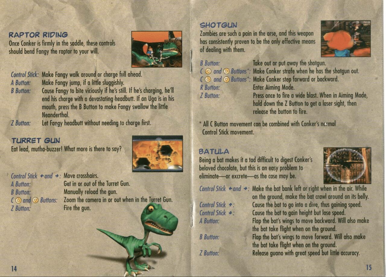 Conker's Bad Fur Day (N64) - game manual 9