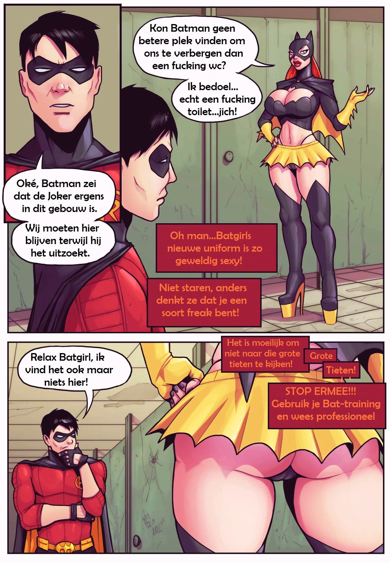 Batgirl neukt Robin (Dutch) Een aardige erotische strip. 2
