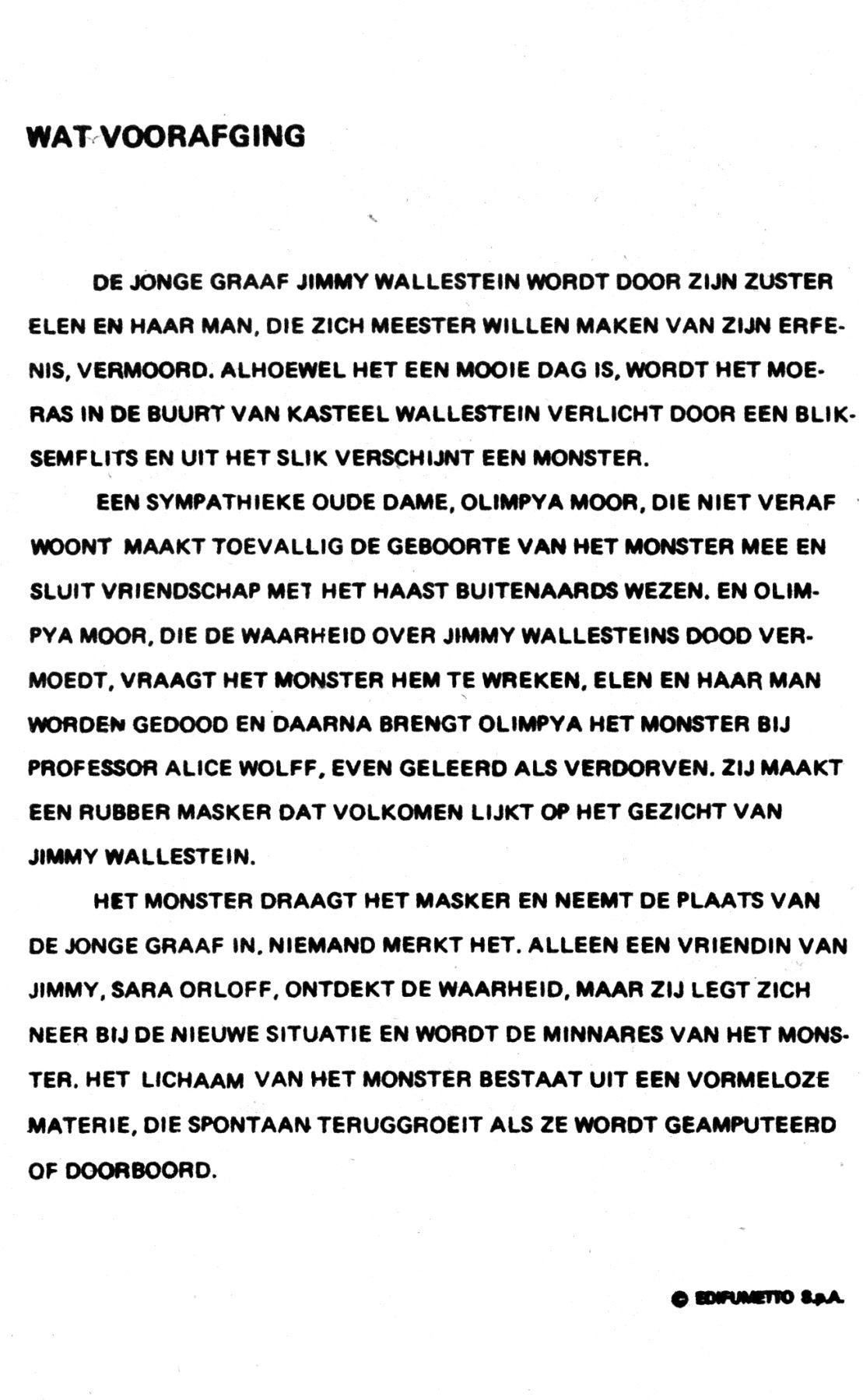 Wallestein Het Monster - 042 - Rode Rozen Om Te Doden (Dutch) In 9 series...meer dan 90 strips uit de "Wallestein" serie! 3
