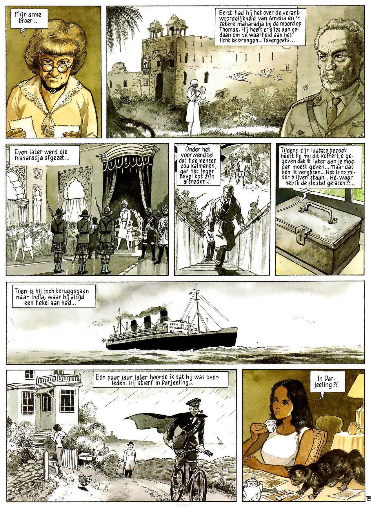 India Dreams - 03 - In De Schaduw Van De Bougainvilles (Dutch) Engelstalige en Duitse strips die op deze site staan, hier is de Nederlandse uitgave! 17