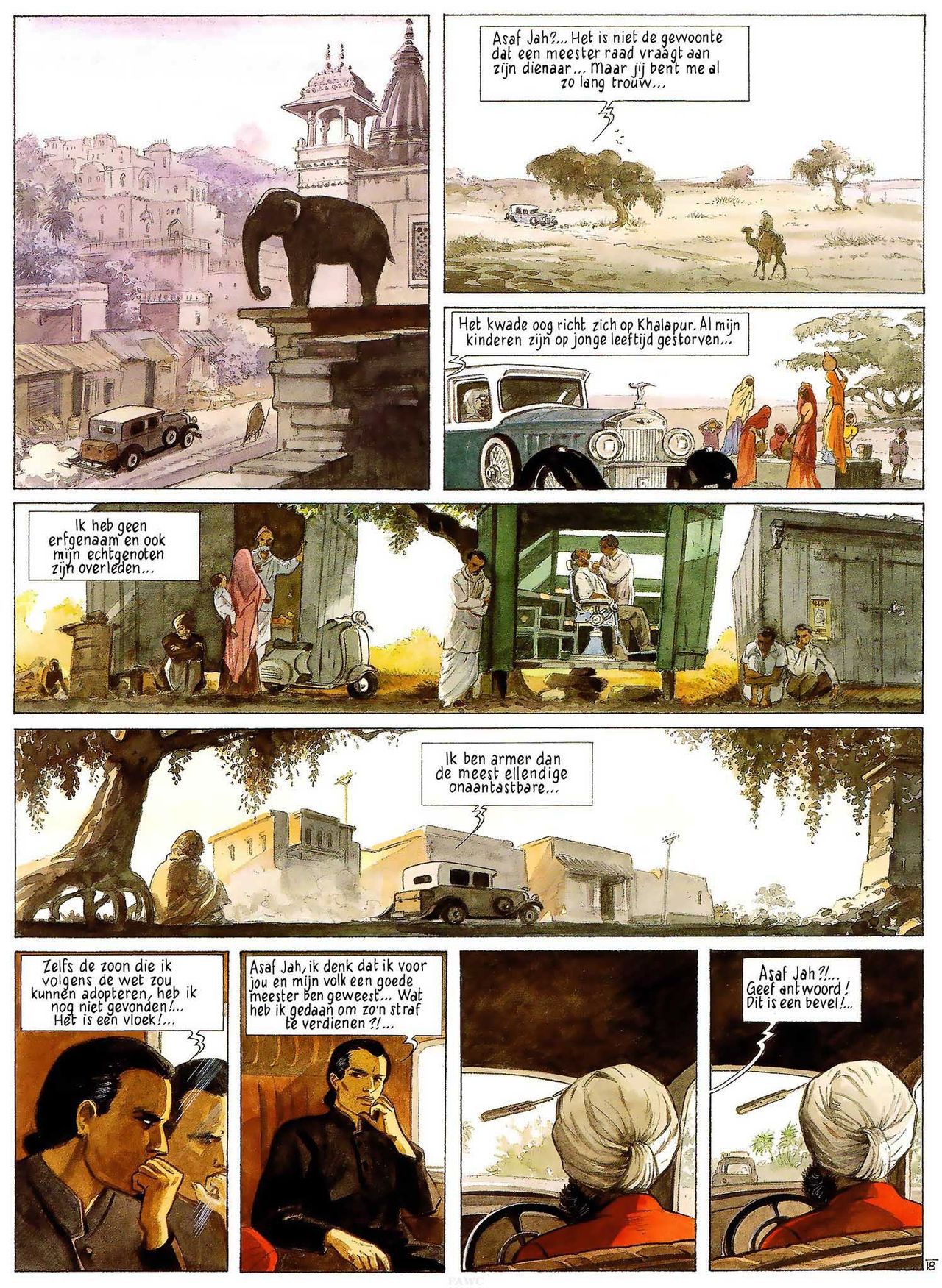 India Dreams - 03 - In De Schaduw Van De Bougainvilles (Dutch) Engelstalige en Duitse strips die op deze site staan, hier is de Nederlandse uitgave! 20
