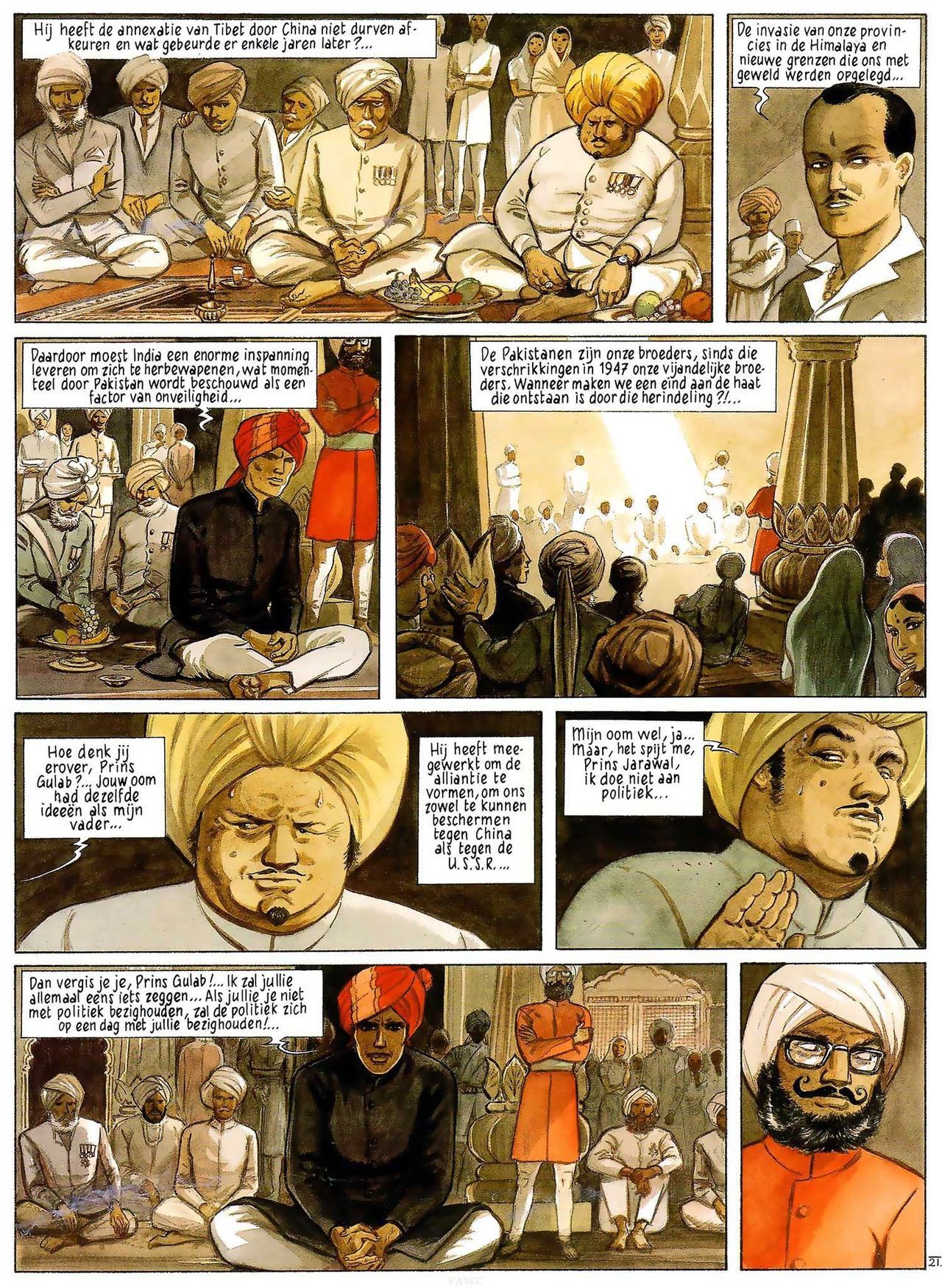 India Dreams - 03 - In De Schaduw Van De Bougainvilles (Dutch) Engelstalige en Duitse strips die op deze site staan, hier is de Nederlandse uitgave! 23