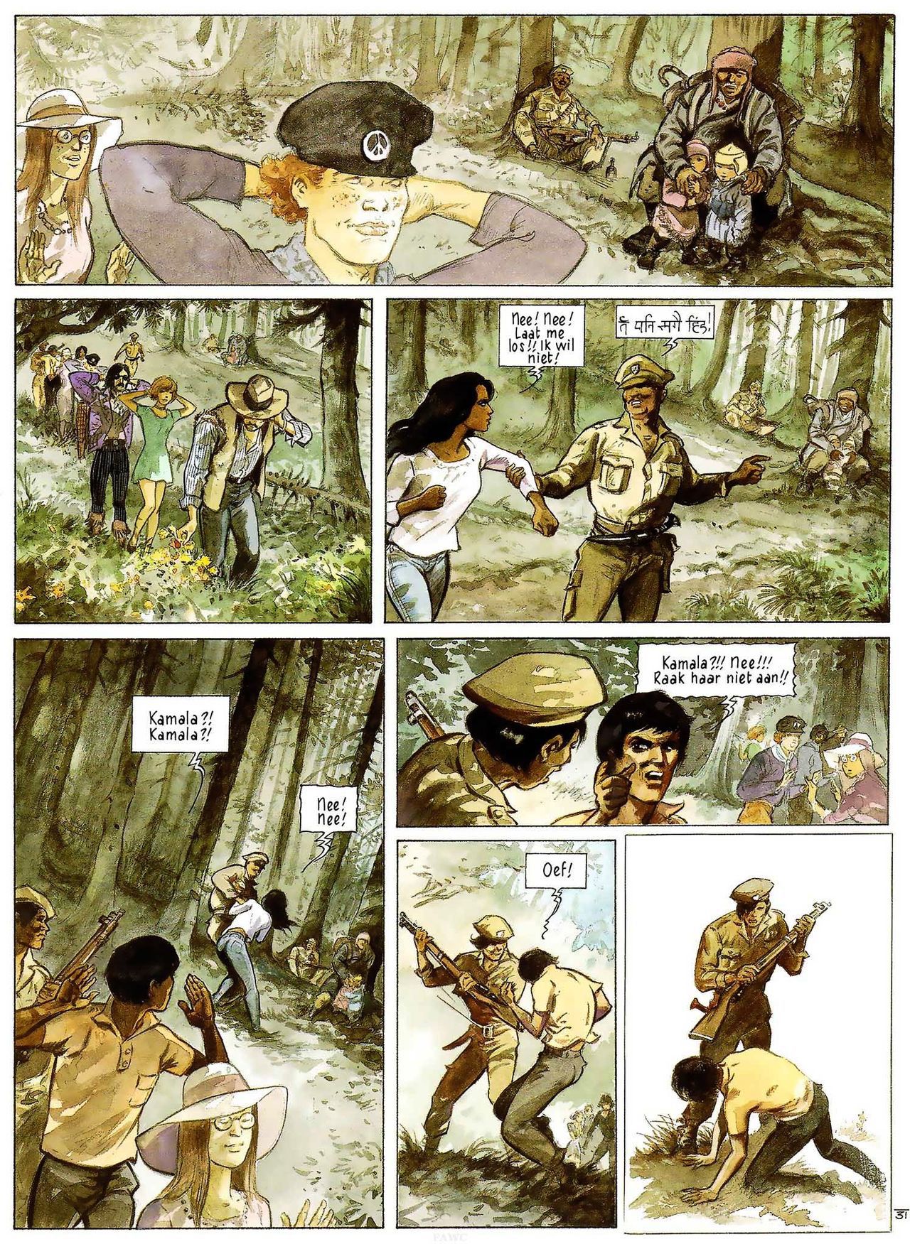 India Dreams - 03 - In De Schaduw Van De Bougainvilles (Dutch) Engelstalige en Duitse strips die op deze site staan, hier is de Nederlandse uitgave! 33