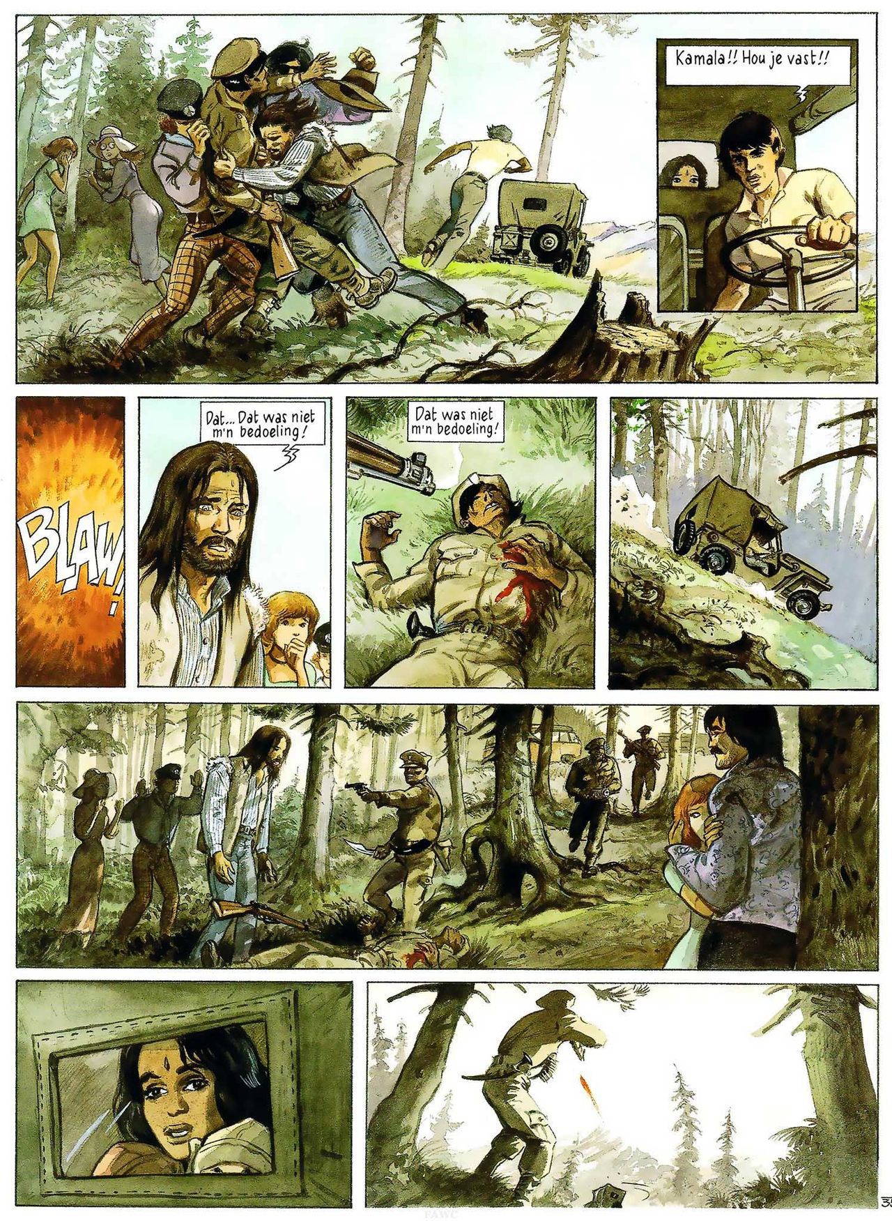 India Dreams - 03 - In De Schaduw Van De Bougainvilles (Dutch) Engelstalige en Duitse strips die op deze site staan, hier is de Nederlandse uitgave! 37