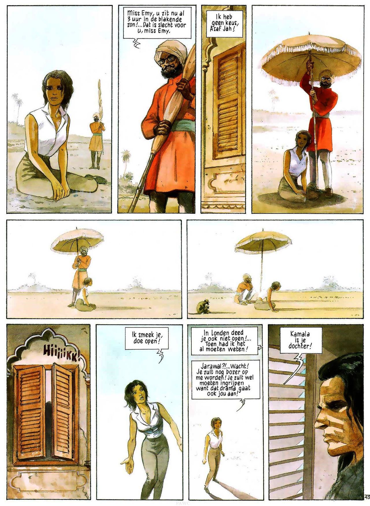 India Dreams - 03 - In De Schaduw Van De Bougainvilles (Dutch) Engelstalige en Duitse strips die op deze site staan, hier is de Nederlandse uitgave! 45