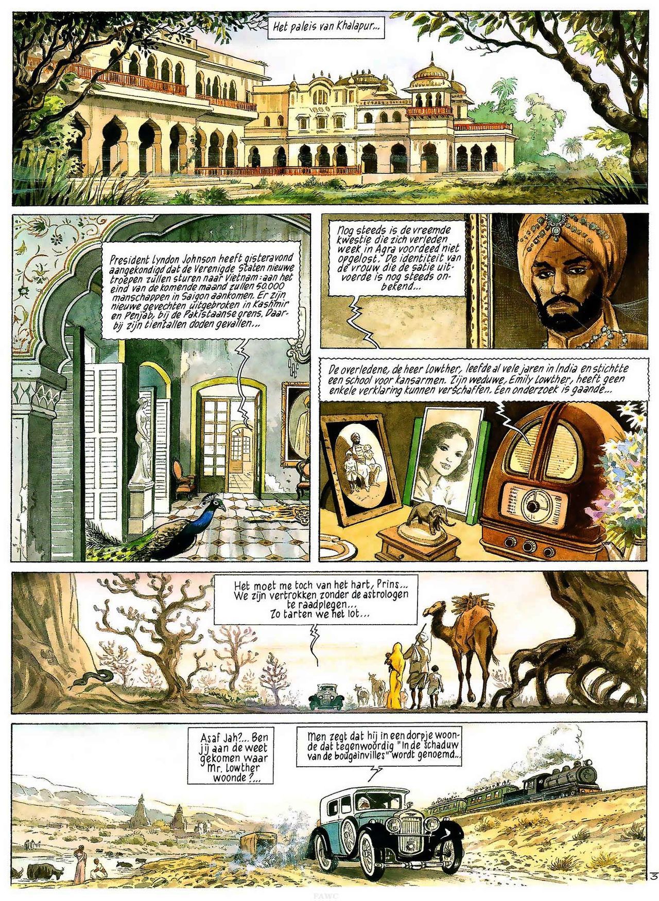 India Dreams - 03 - In De Schaduw Van De Bougainvilles (Dutch) Engelstalige en Duitse strips die op deze site staan, hier is de Nederlandse uitgave! 5