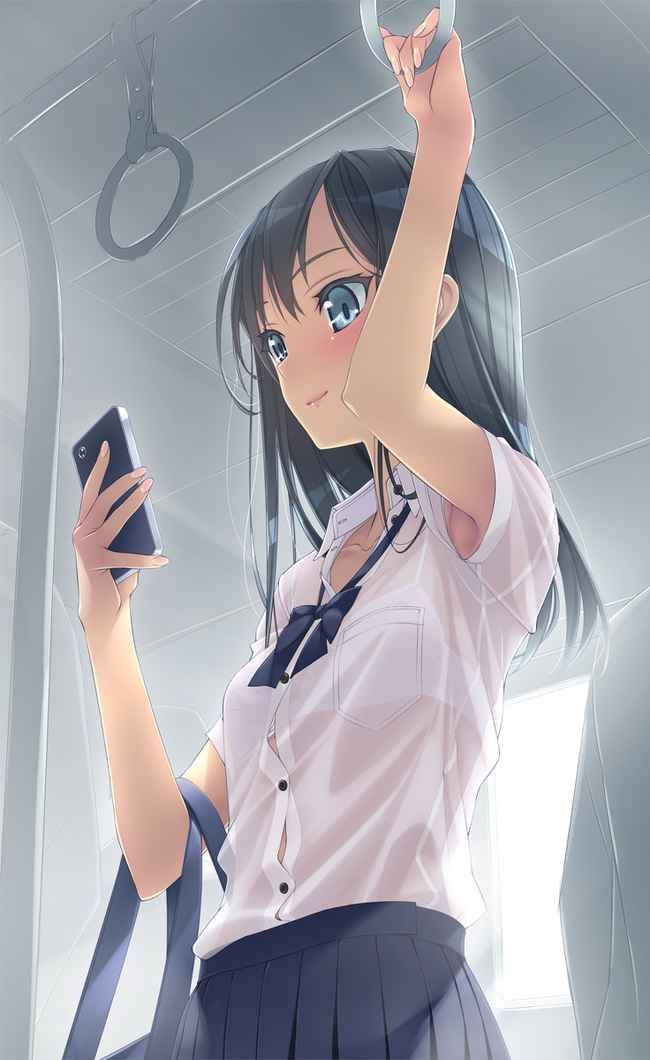[Secondary] erotic image of a high school girl whose uniform is drenched in sudden rain and has become squeadays to the bra 29