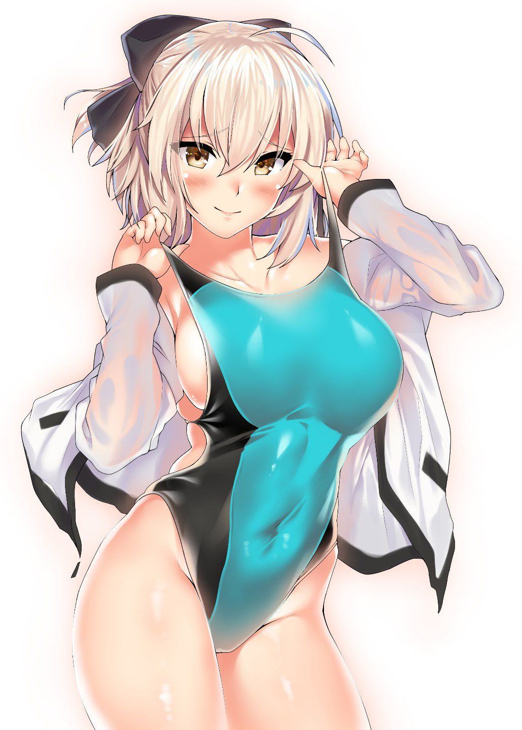 Two-dimensional erotic image of a swimming suit. 9
