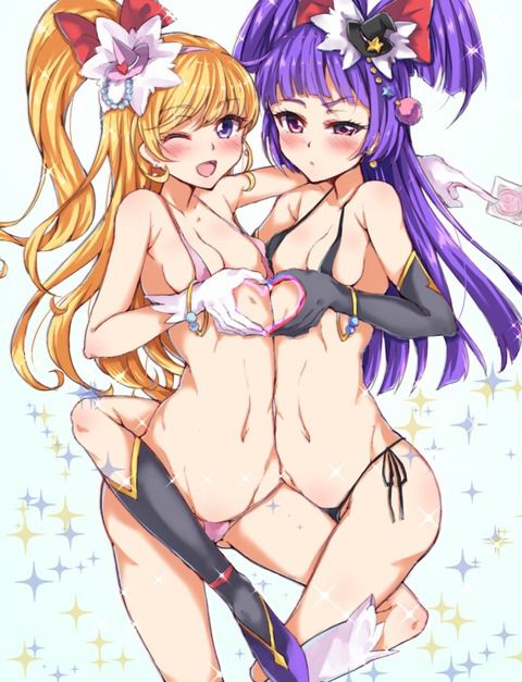 It's an erotic image of PreCure! 14