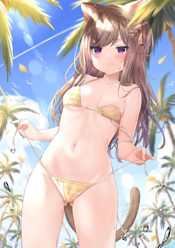 [100 sheets] 2019 summer is also over, so the second image of the sea and swimsuit beautiful girl is a secondary image-paying sle 54