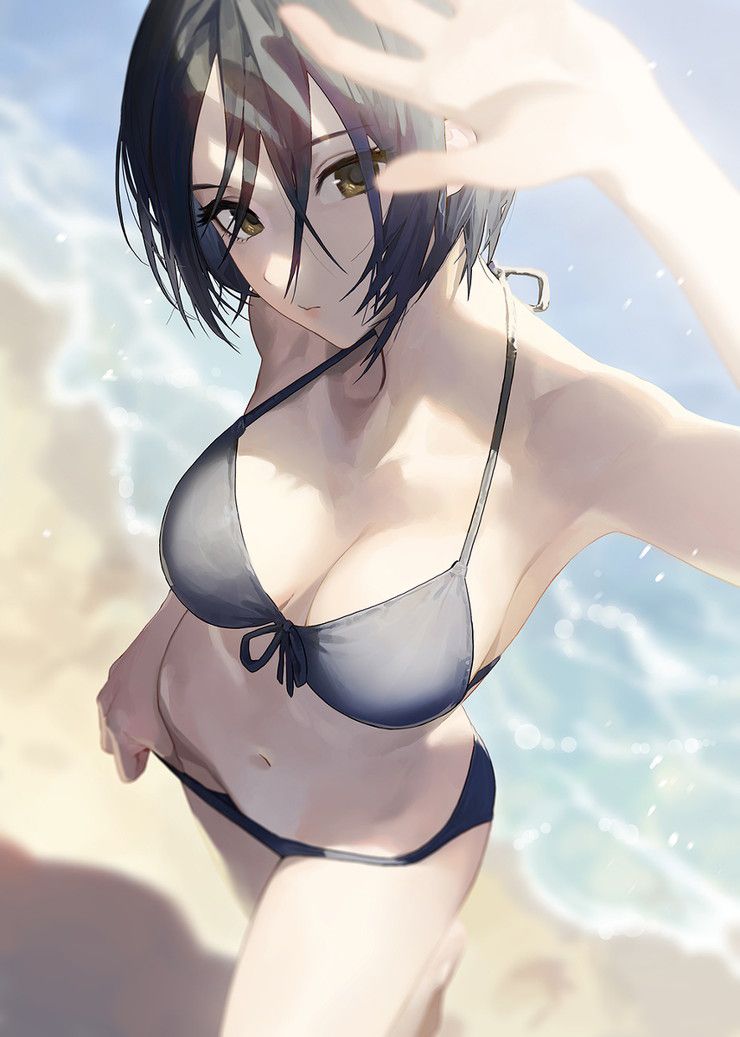 [100 sheets] 2019 summer is also over, so the second image of the sea and swimsuit beautiful girl is a secondary image-paying sle 64