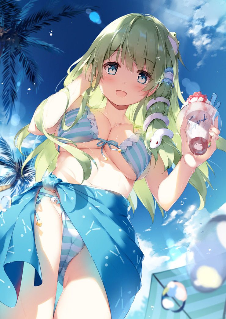 [100 sheets] 2019 summer is also over, so the second image of the sea and swimsuit beautiful girl is a secondary image-paying sle 77