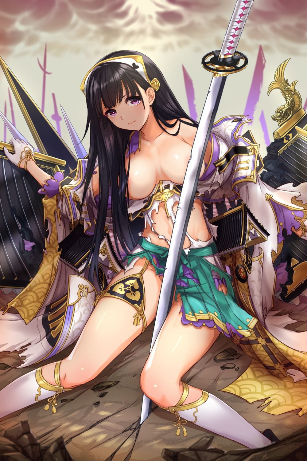 Kill if you drop in!? Beautiful girl swordsman or female warrior's chot dangerous and dignified moe image armed with a sword [pick-up] 16