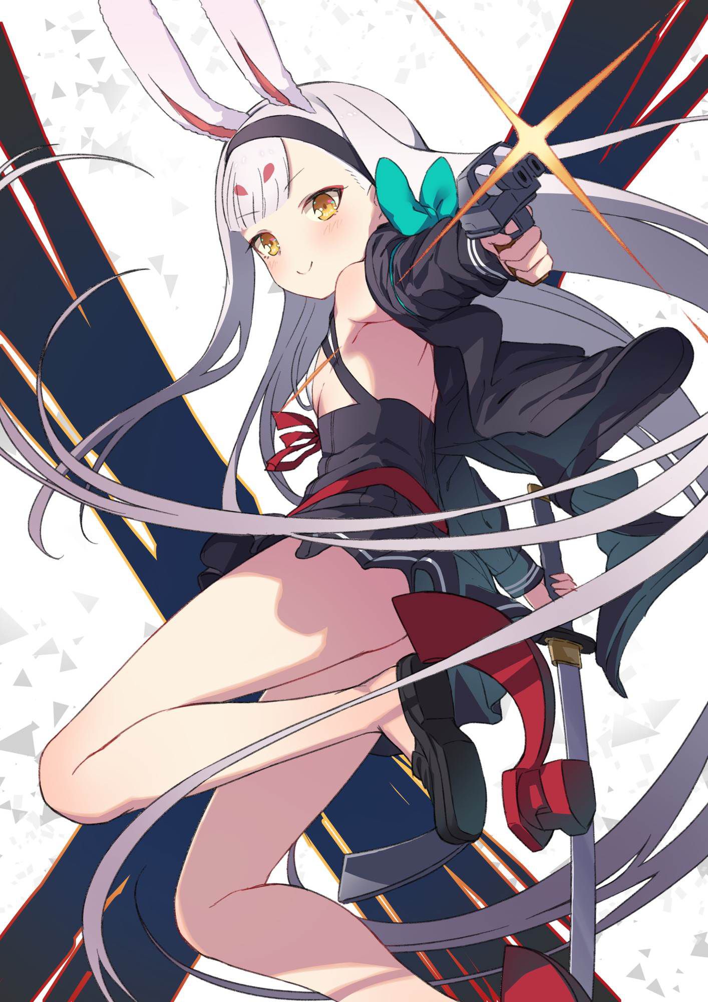 Kill if you drop in!? Beautiful girl swordsman or female warrior's chot dangerous and dignified moe image armed with a sword [pick-up] 34