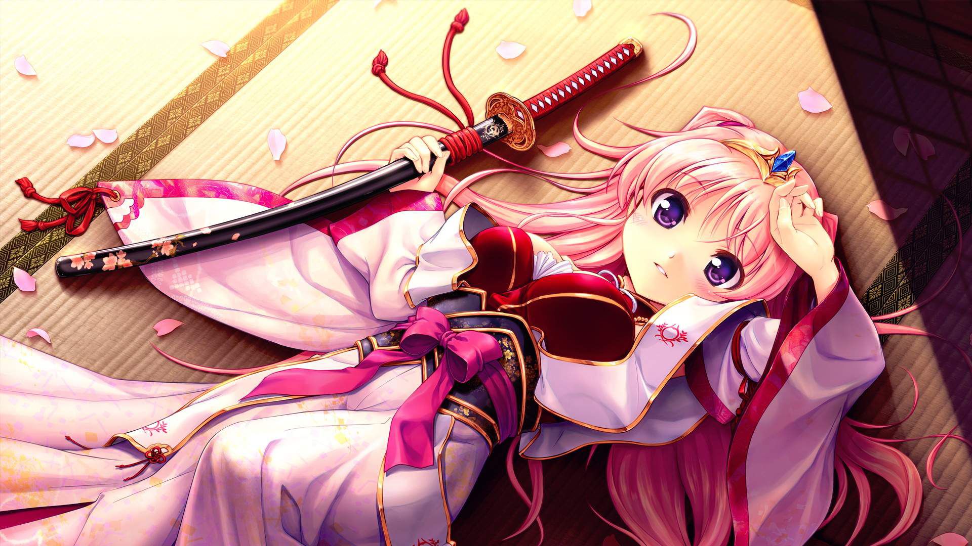 Kill if you drop in!? Beautiful girl swordsman or female warrior's chot dangerous and dignified moe image armed with a sword [pick-up] 48