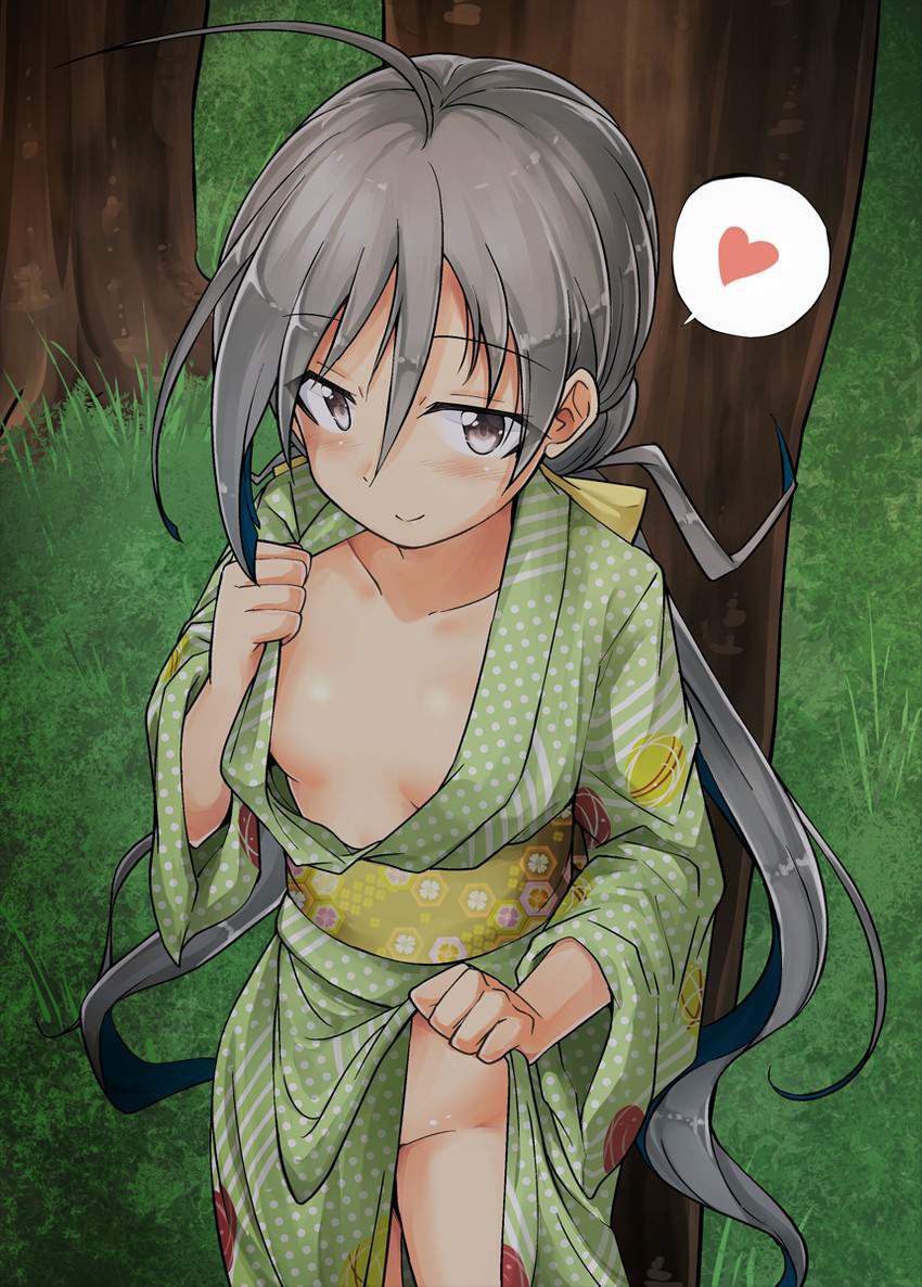 [Panty line measures] secondary erotic image of girls wearing yukata in no pan 10