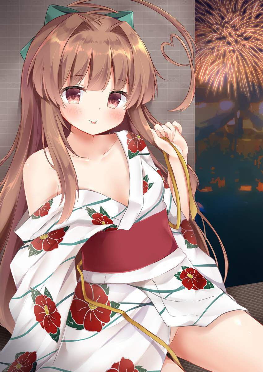 [Panty line measures] secondary erotic image of girls wearing yukata in no pan 33