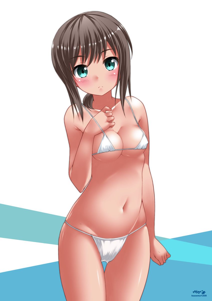 【Secondary】In fact, the erotic image of a micro bikini girl who looks like a crazy person when she wears it on a beach like this 22