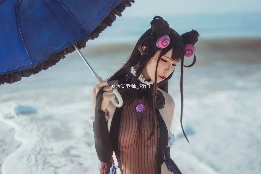 Chinese beauty cosplayer's Etichi purple ceremony club becomes wwwwwww 1