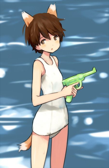 Pupi-yupi-pupi-up Image of a second girl in a bathing suit with a water gun 18