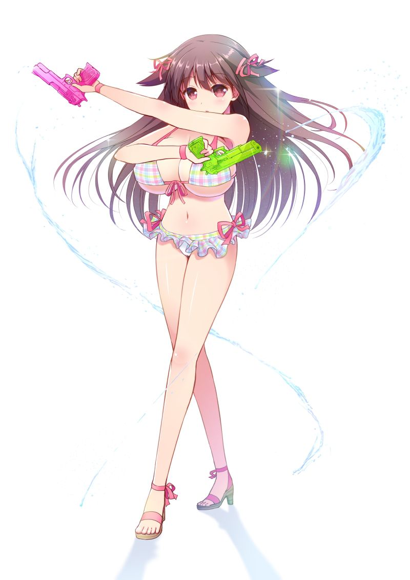 Pupi-yupi-pupi-up Image of a second girl in a bathing suit with a water gun 20