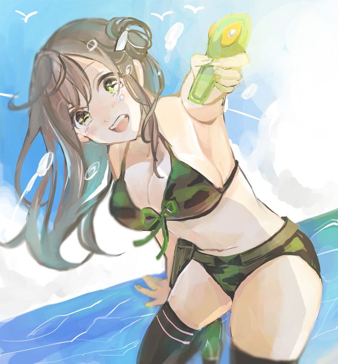 Pupi-yupi-pupi-up Image of a second girl in a bathing suit with a water gun 22