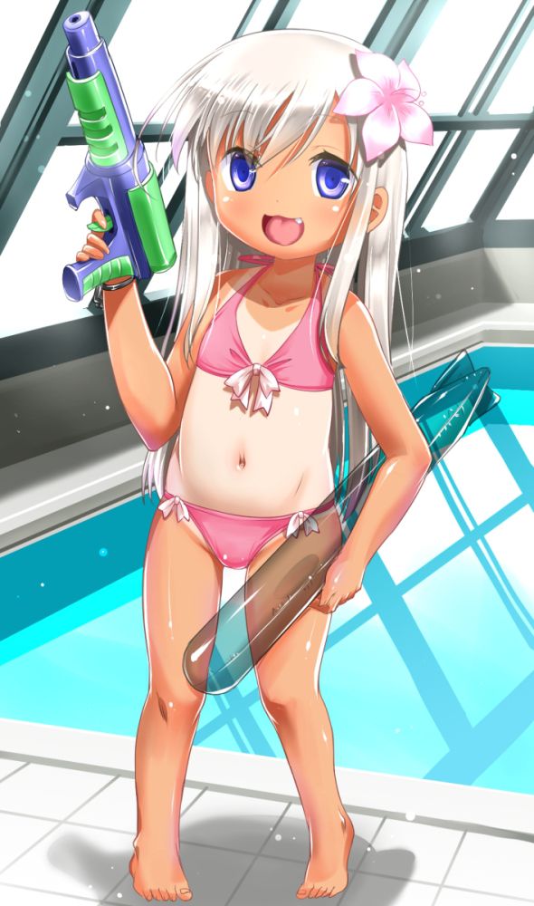 Pupi-yupi-pupi-up Image of a second girl in a bathing suit with a water gun 23