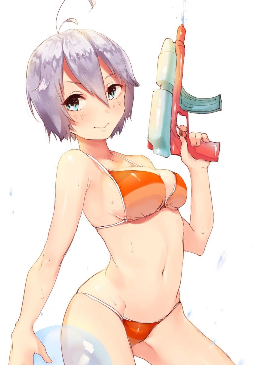 Pupi-yupi-pupi-up Image of a second girl in a bathing suit with a water gun 35