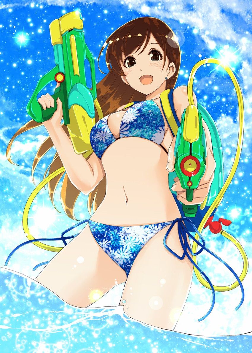 Pupi-yupi-pupi-up Image of a second girl in a bathing suit with a water gun 9