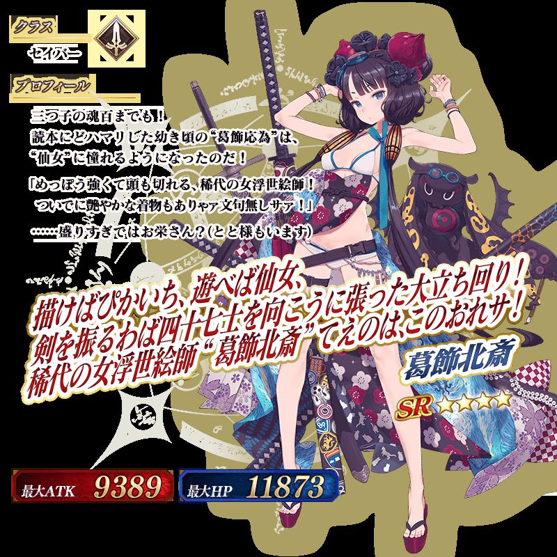 [Fate / Grand Order] swimsuit event 2019 erotic swimsuit concept dress and Katsushika Hokusai, etc. 5