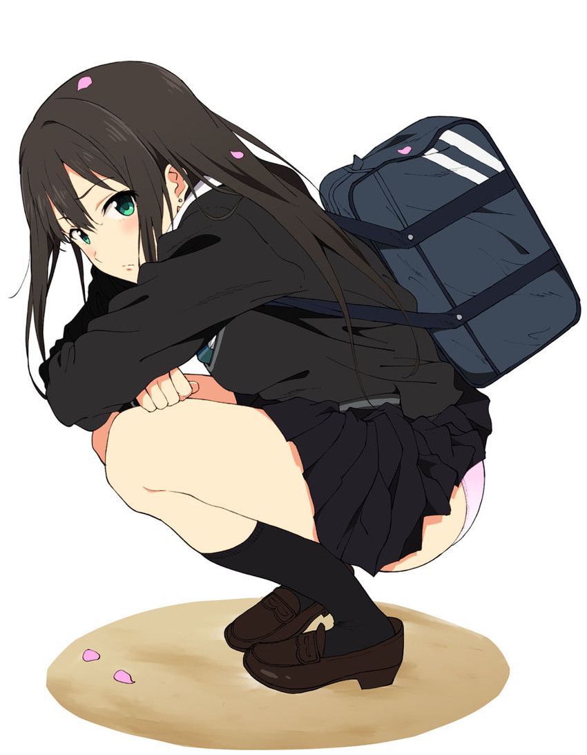 [THERE IS A JK] SECONDARY EROTIC THAT THE SKIRT IS CAUGHT IN THE STUDENT BAG AND IS PUNCHING... 30