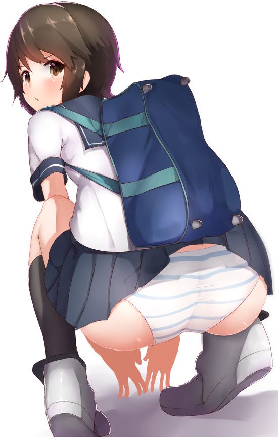 [THERE IS A JK] SECONDARY EROTIC THAT THE SKIRT IS CAUGHT IN THE STUDENT BAG AND IS PUNCHING... 37