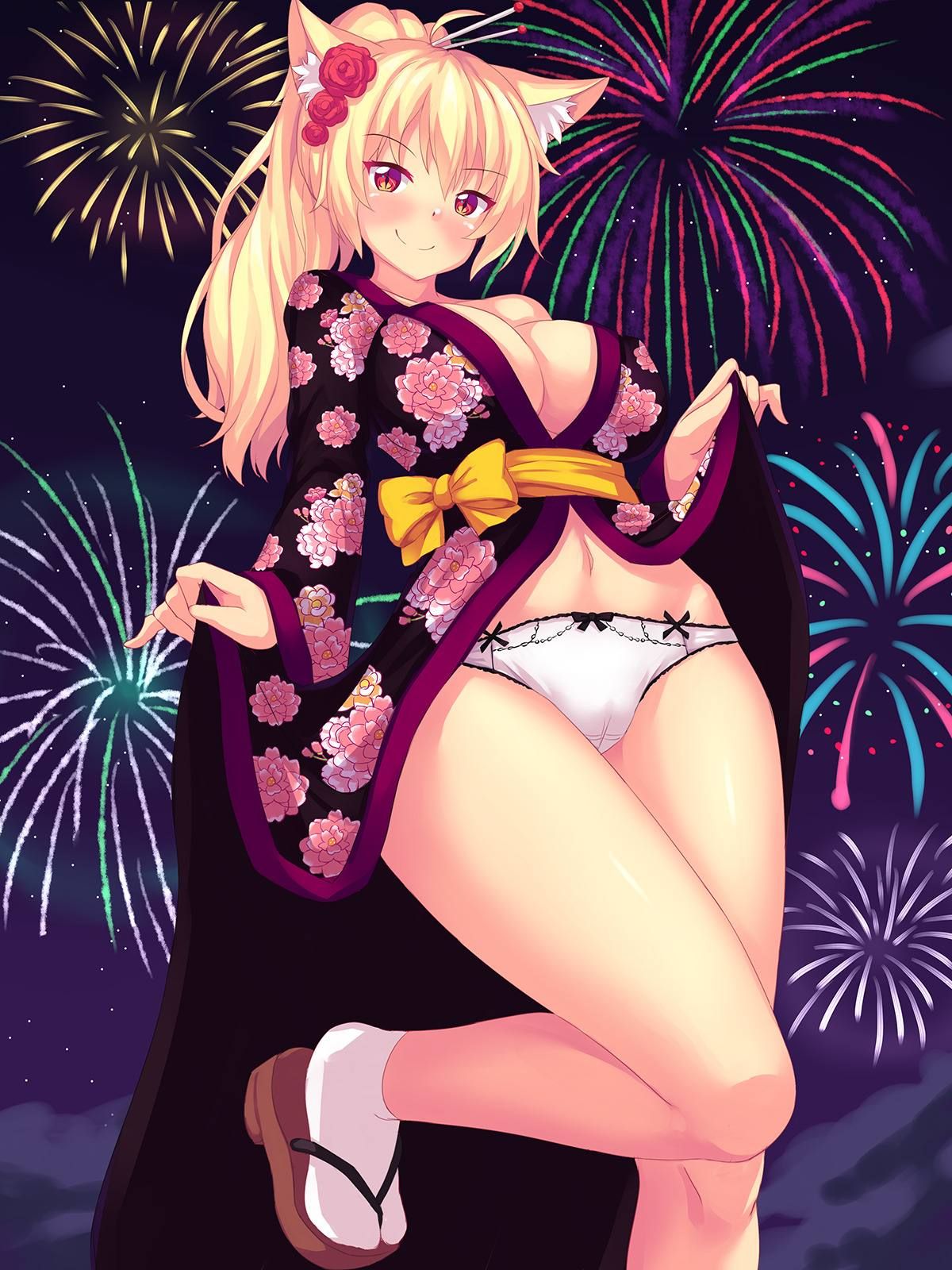 I collected erotic images of kimono and yukata 13