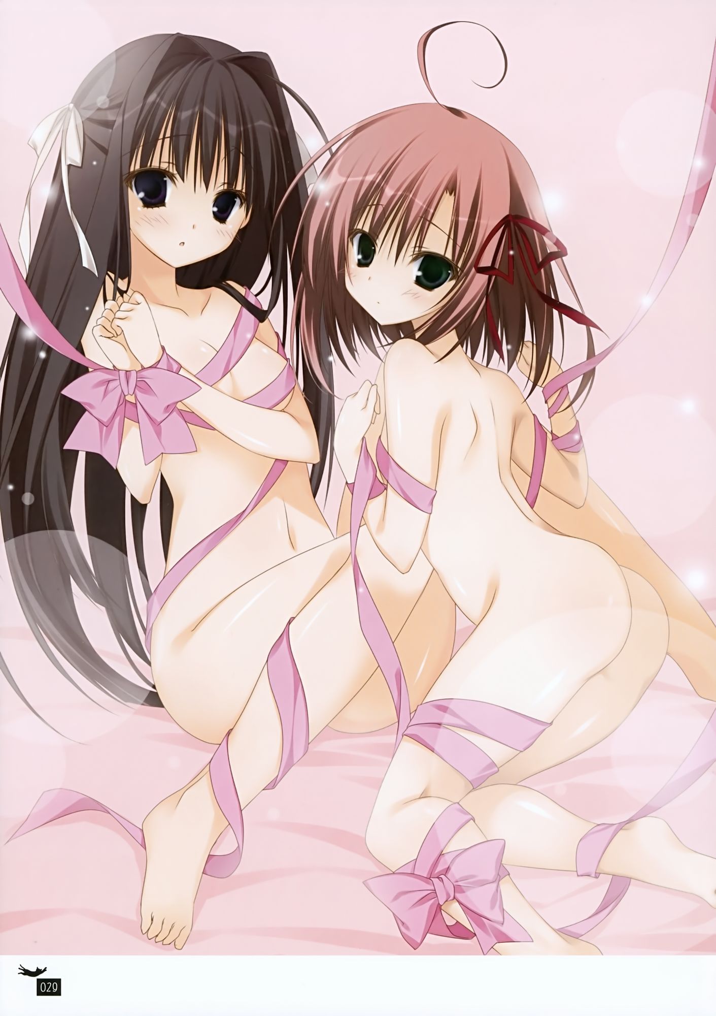 2D Erotic images summary of girls wrapped in ribbon 47 sheets 18