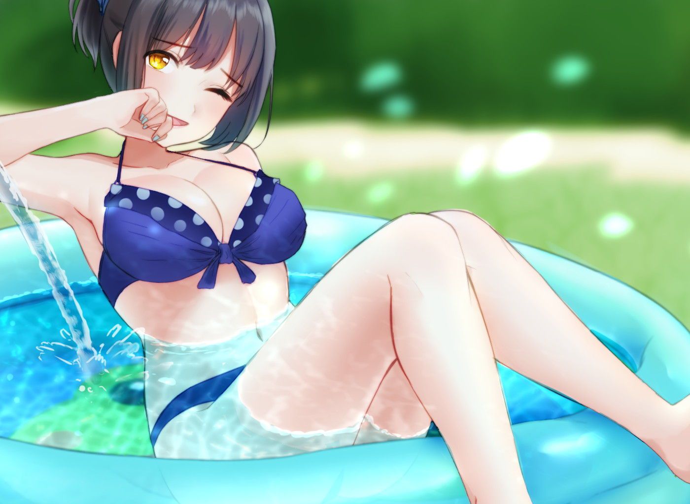 Koch is better than the pool or the sea in the resort. Girls cool off and play in the children's pool♪ 13